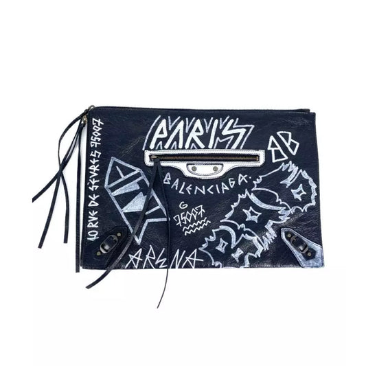 Graffiti Clutch Black