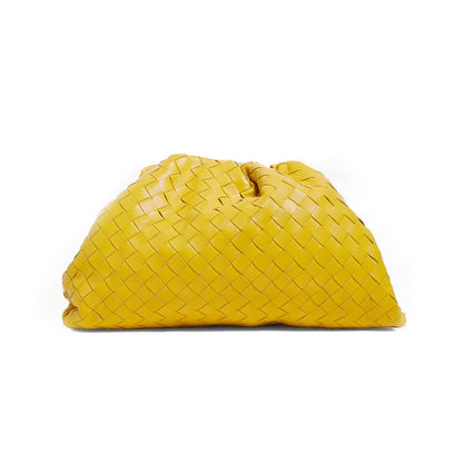 The Pouch Intrecciato Large Yellow