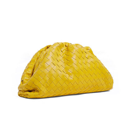 The Pouch Intrecciato Large Yellow