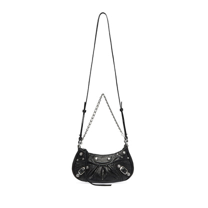 Le Cagole Mini Bag with Chain Black