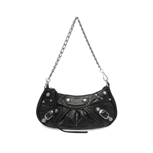 Le Cagole Mini Bag with Chain Black