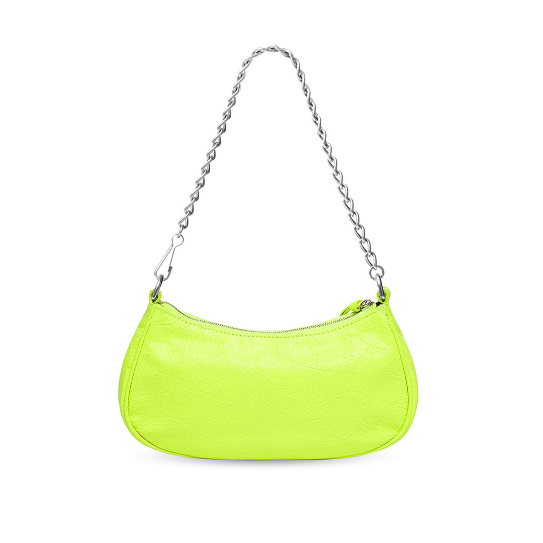 Le Cagole Mini Bag with Chain in Yellow