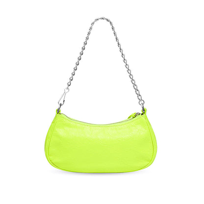 Le Cagole Mini Bag with Chain in Yellow