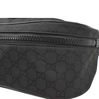 Nylon Monogram Belt Bag Black