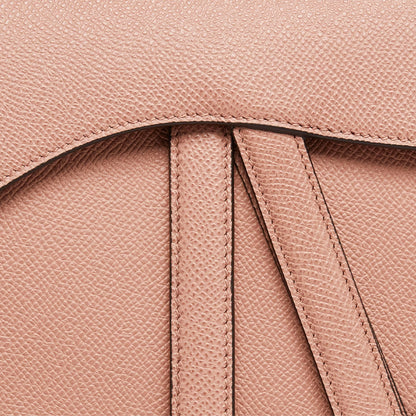 Saddle Bag Blush Grained Calfskin