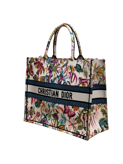 Dior Book Tote with Embroidered Dior Toile de Jouy Fantastica Motif