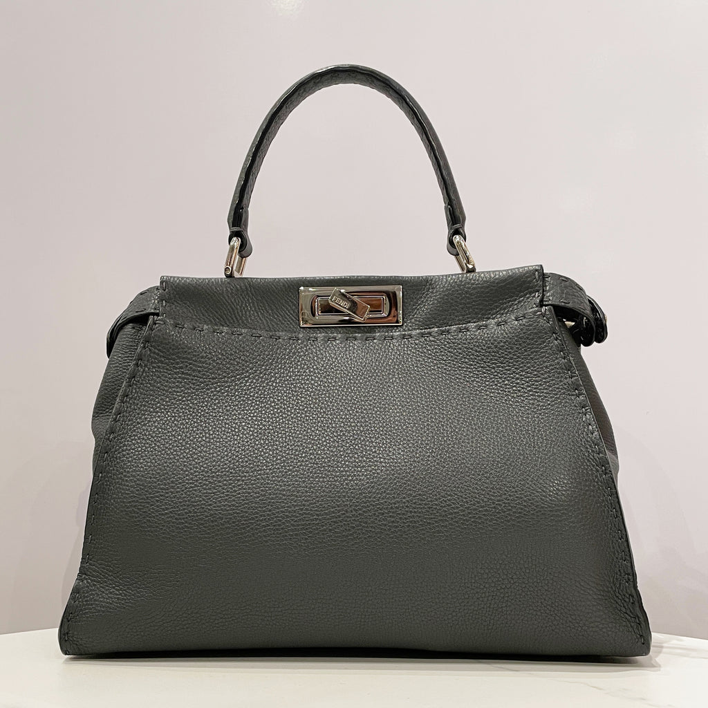 Fendi Peekaboo Medium Selleria Bag with Hand-Sewn Stitches