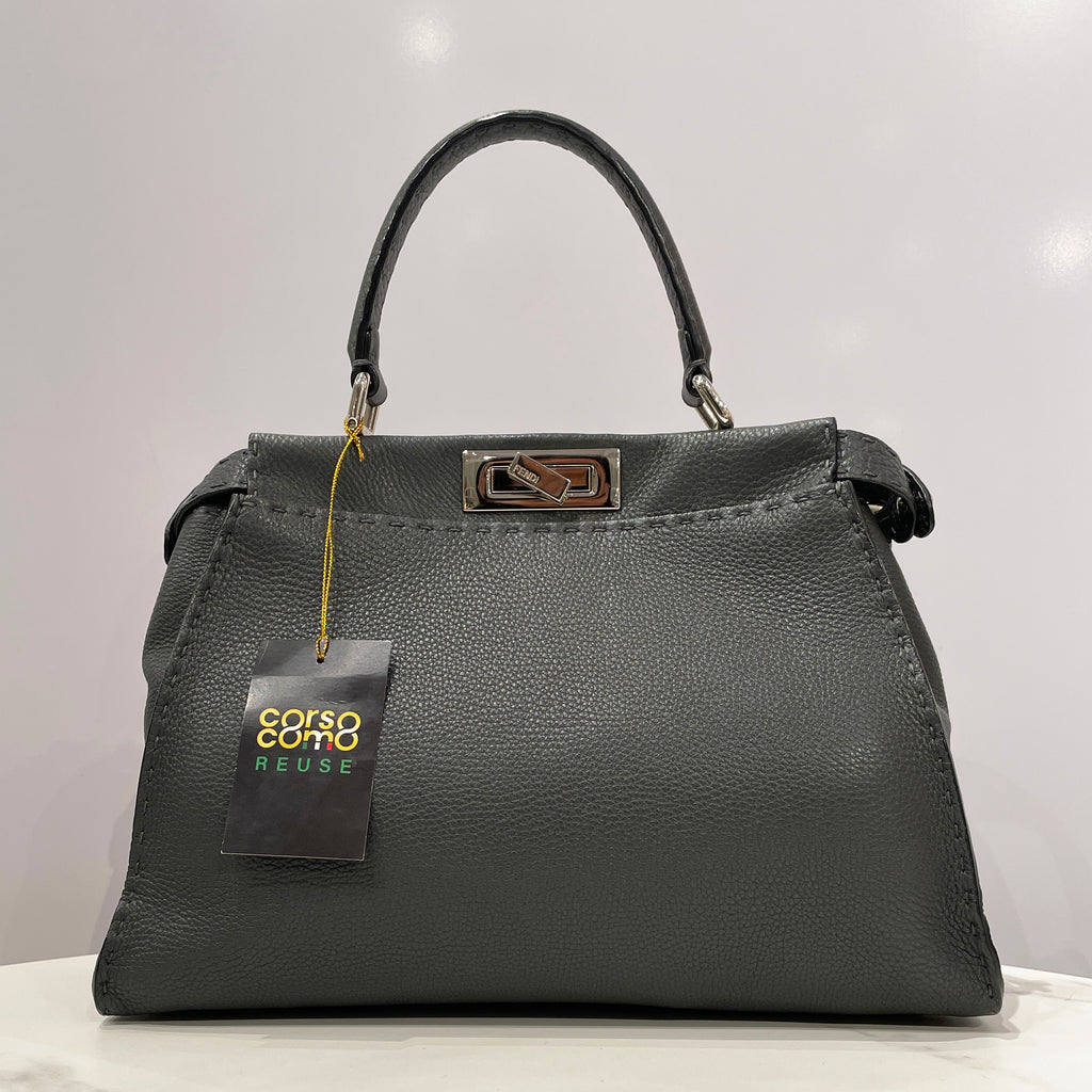 Fendi Peekaboo Medium Selleria Bag with Hand-Sewn Stitches