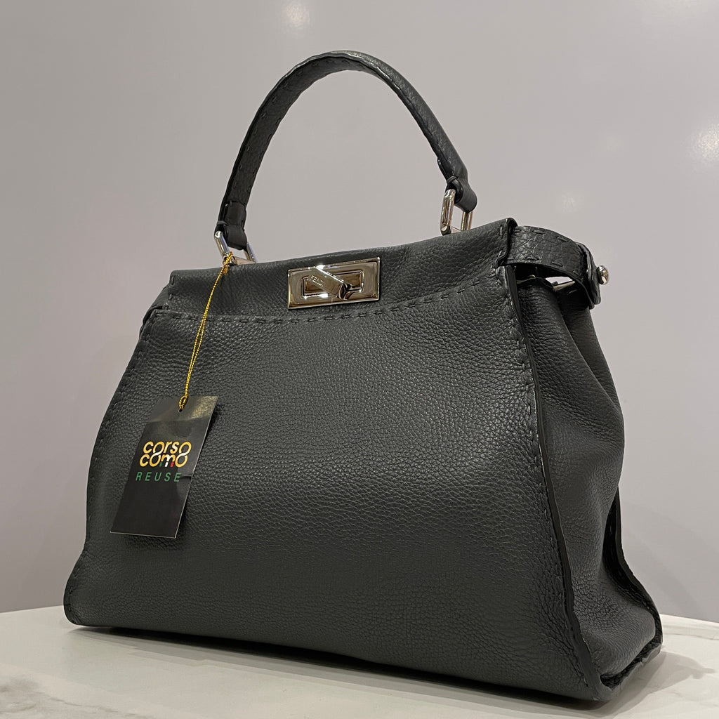 Fendi Peekaboo Medium Selleria Bag with Hand-Sewn Stitches