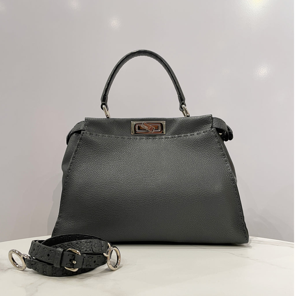 Fendi Peekaboo Medium Selleria Bag with Hand-Sewn Stitches