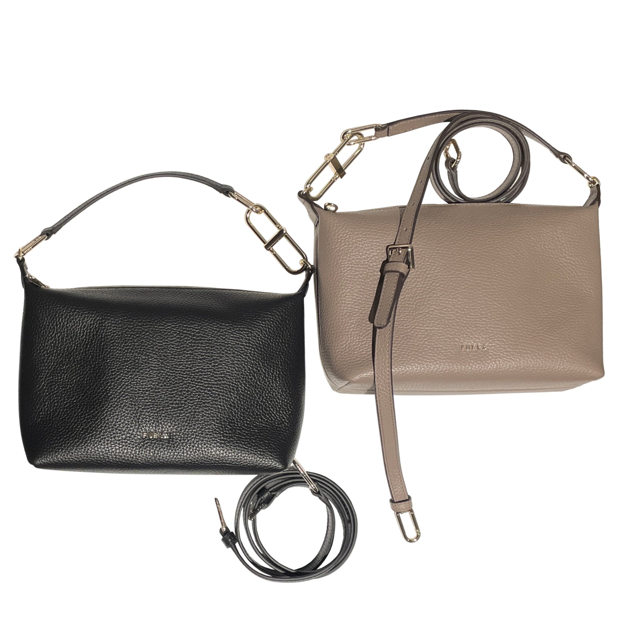 Furla Mialuna Crossbody Four-Way Bag in Grained Calfskin Leather