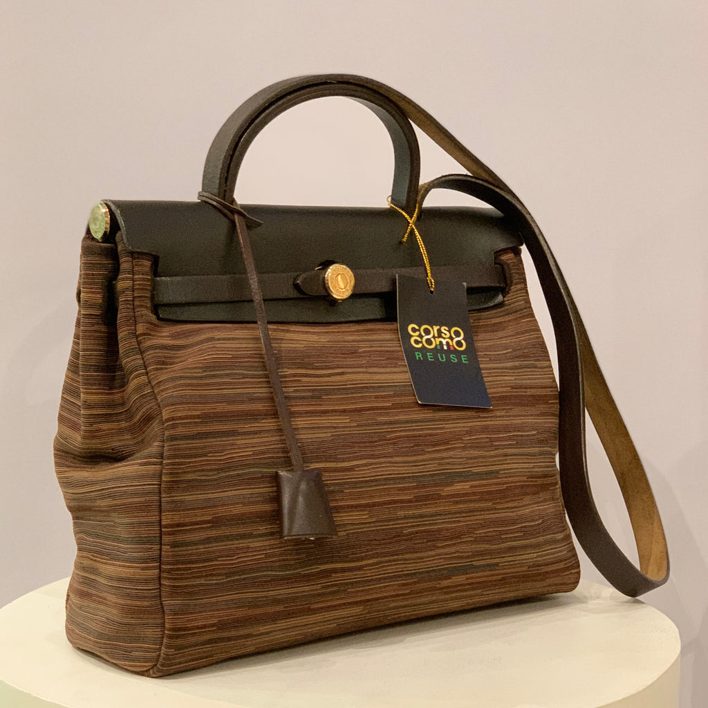 Hermès Herbag 31 Vintage 2-in-1 in Vibrato and Vache Hunter Leather
