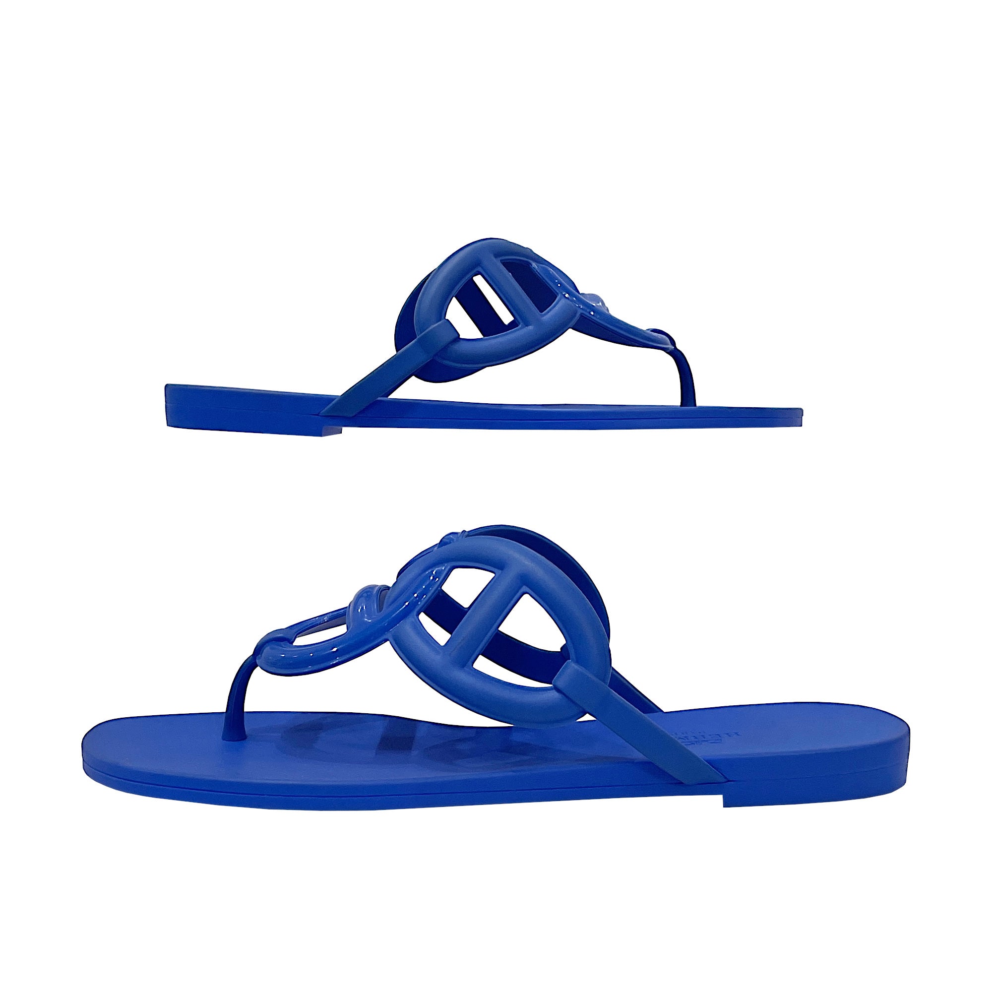 Hermès Egerie Sandals in Waterproof TPU with Chaine d'Ancre Motif