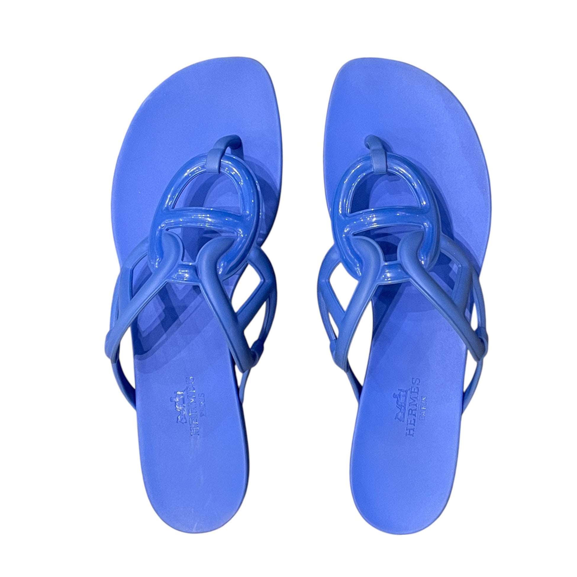 Hermès Egerie Sandals in Waterproof TPU with Chaine d'Ancre Motif