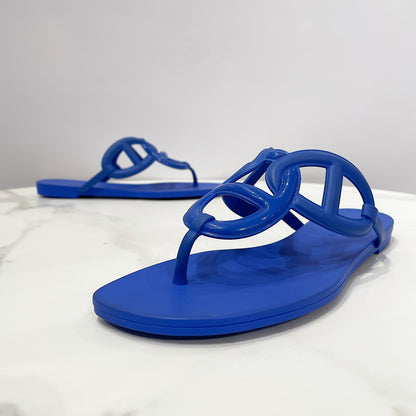 Hermès Egerie Sandals in Waterproof TPU with Chaine d'Ancre Motif
