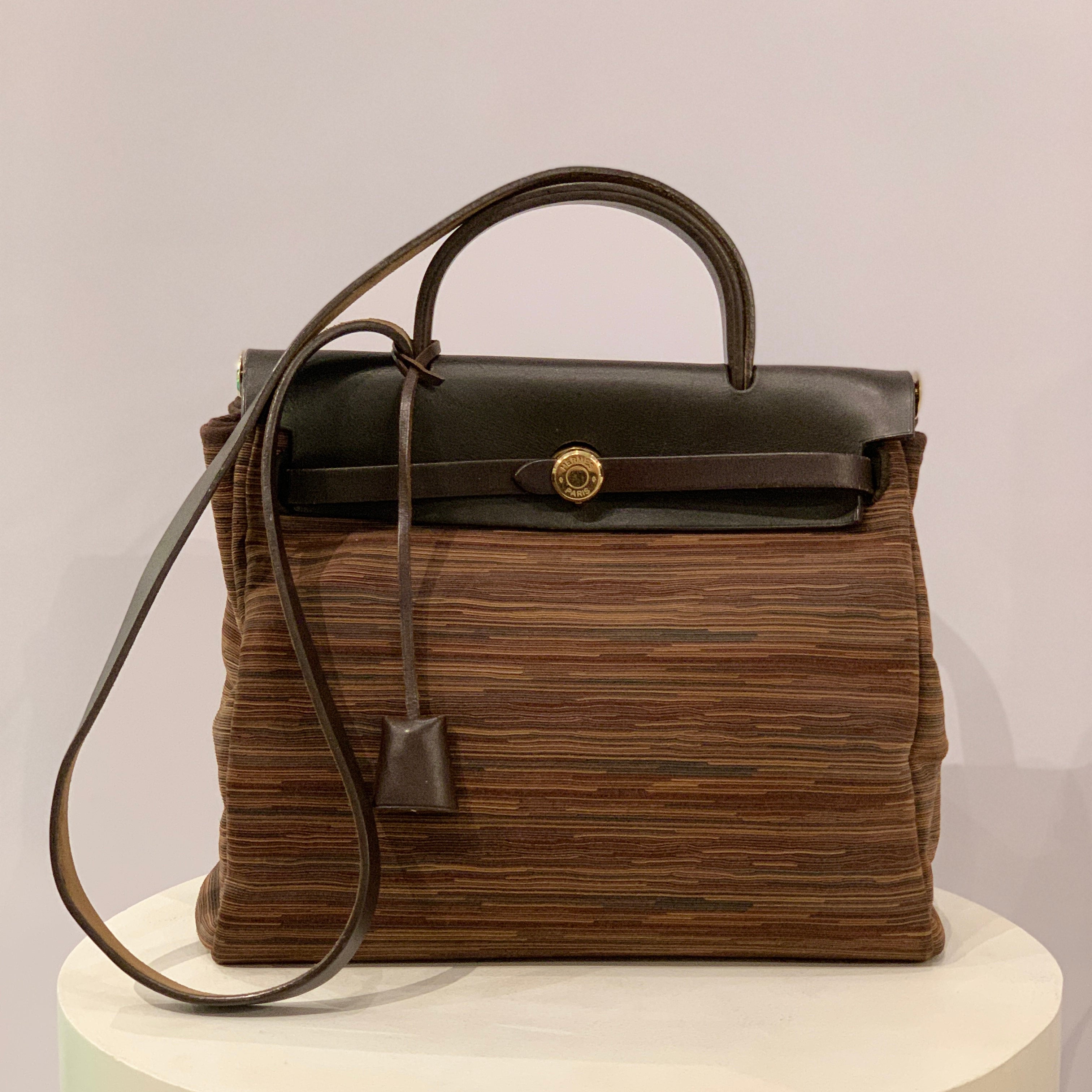 Hermès Herbag 31 Vintage 2-in-1 in Vibrato and Vache Hunter Leather