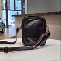 ARTISAN ITALIAN LEATHER MEN'S CROSSBODY WITH ZIP POCKET