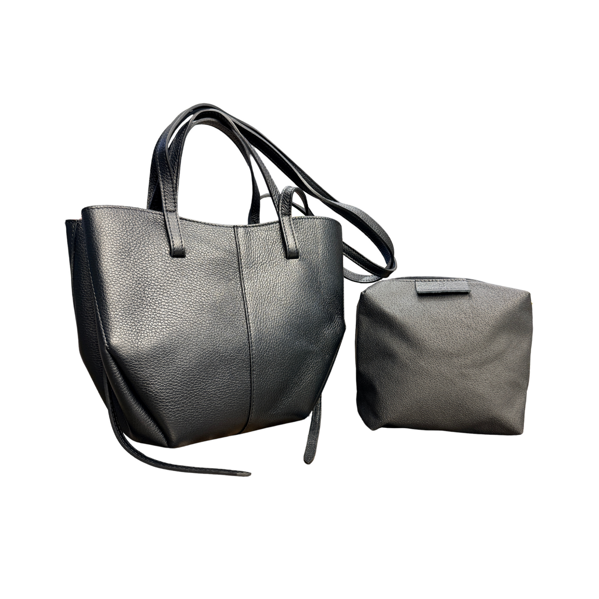 ARTISAN ITALIAN LEATHER TOTE BAG WITH SHORT HANDLE MEDIUM