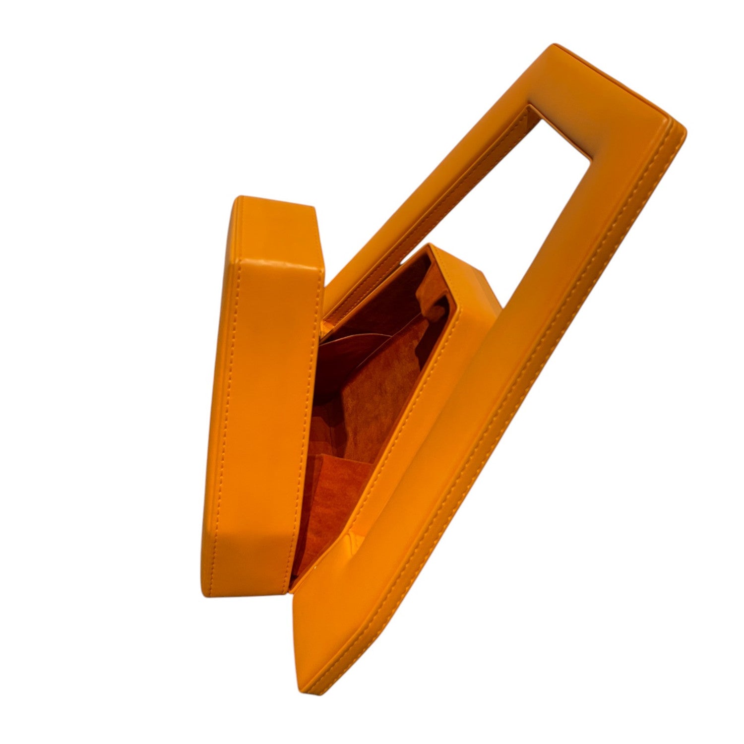 Jiano Irregular Hexagon Bag in Vegetable Leather