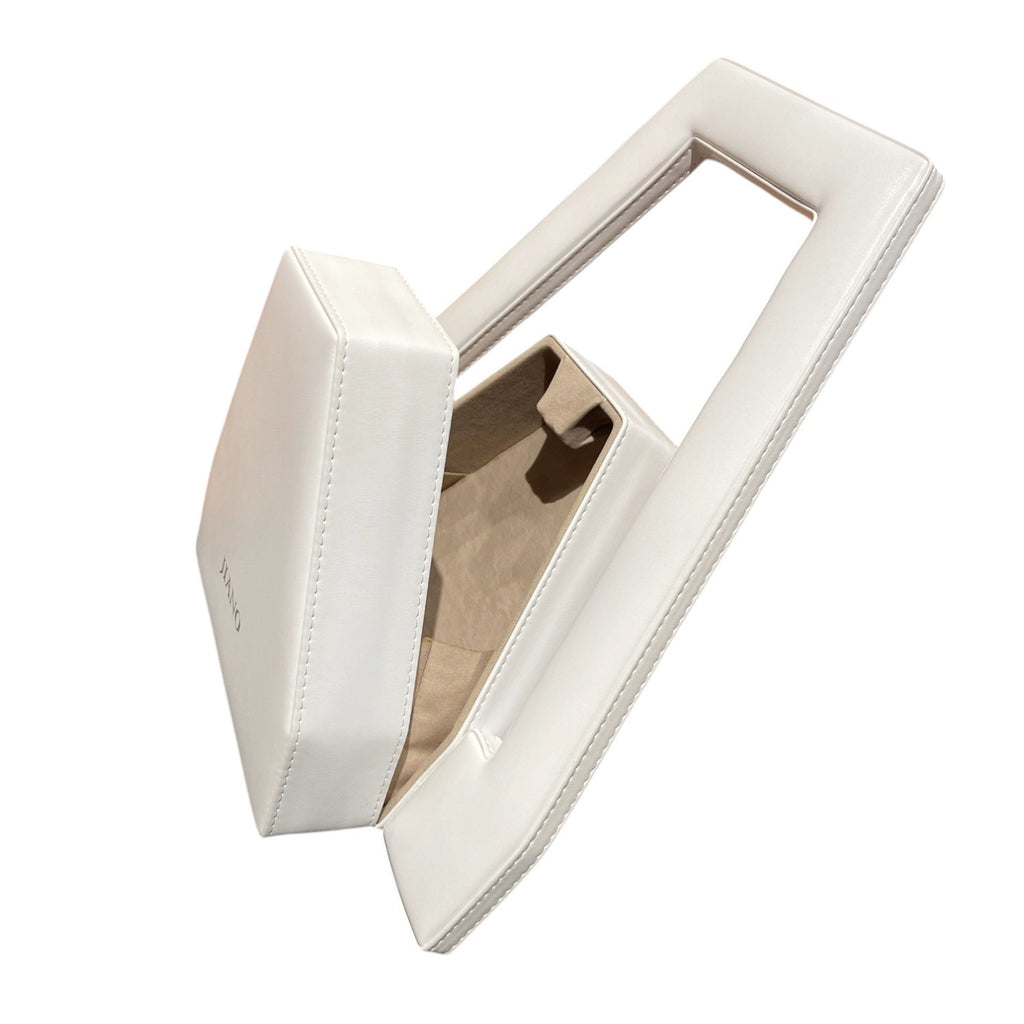 Jiano Irregular Hexagon Bag in Vegetable Leather