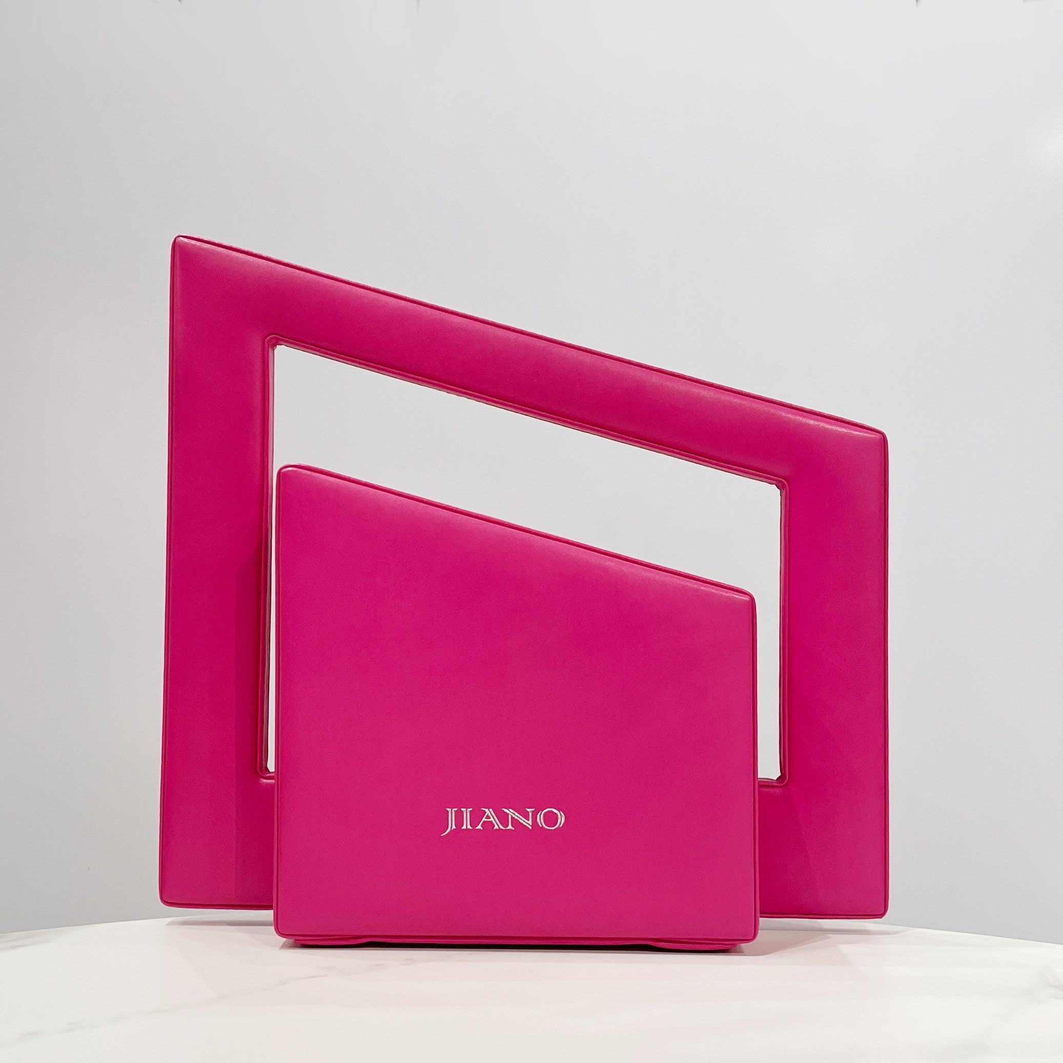 Jiano Irregular Square Bag in Vegetable Leather