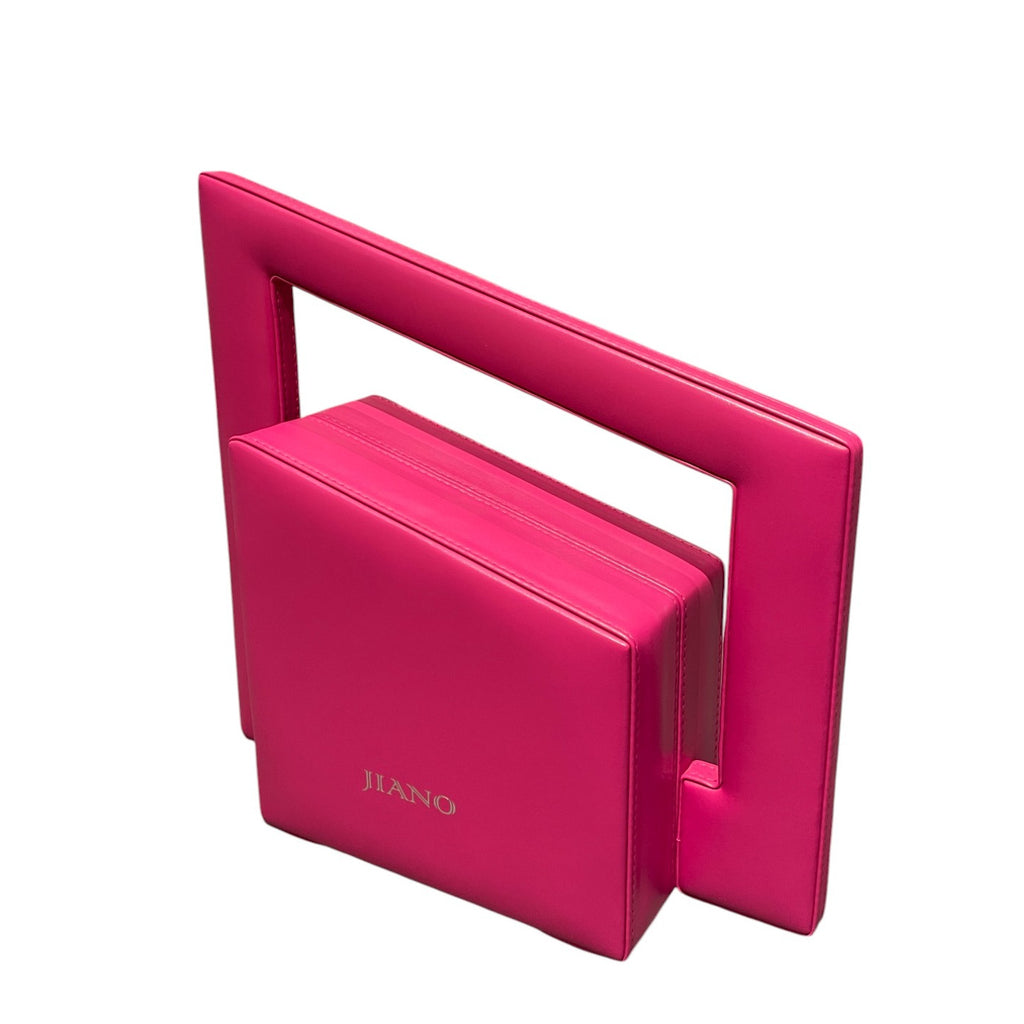 Jiano Irregular Square Bag in Vegetable Leather