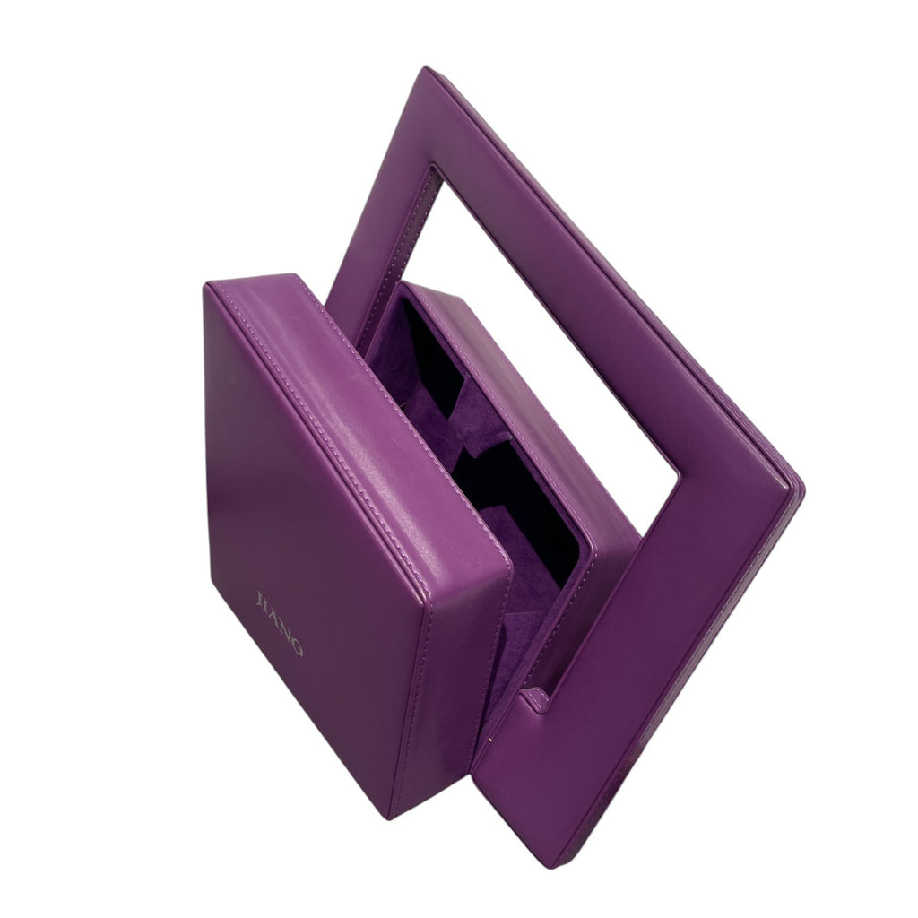 Jiano Irregular Square Bag in Vegetable Leather