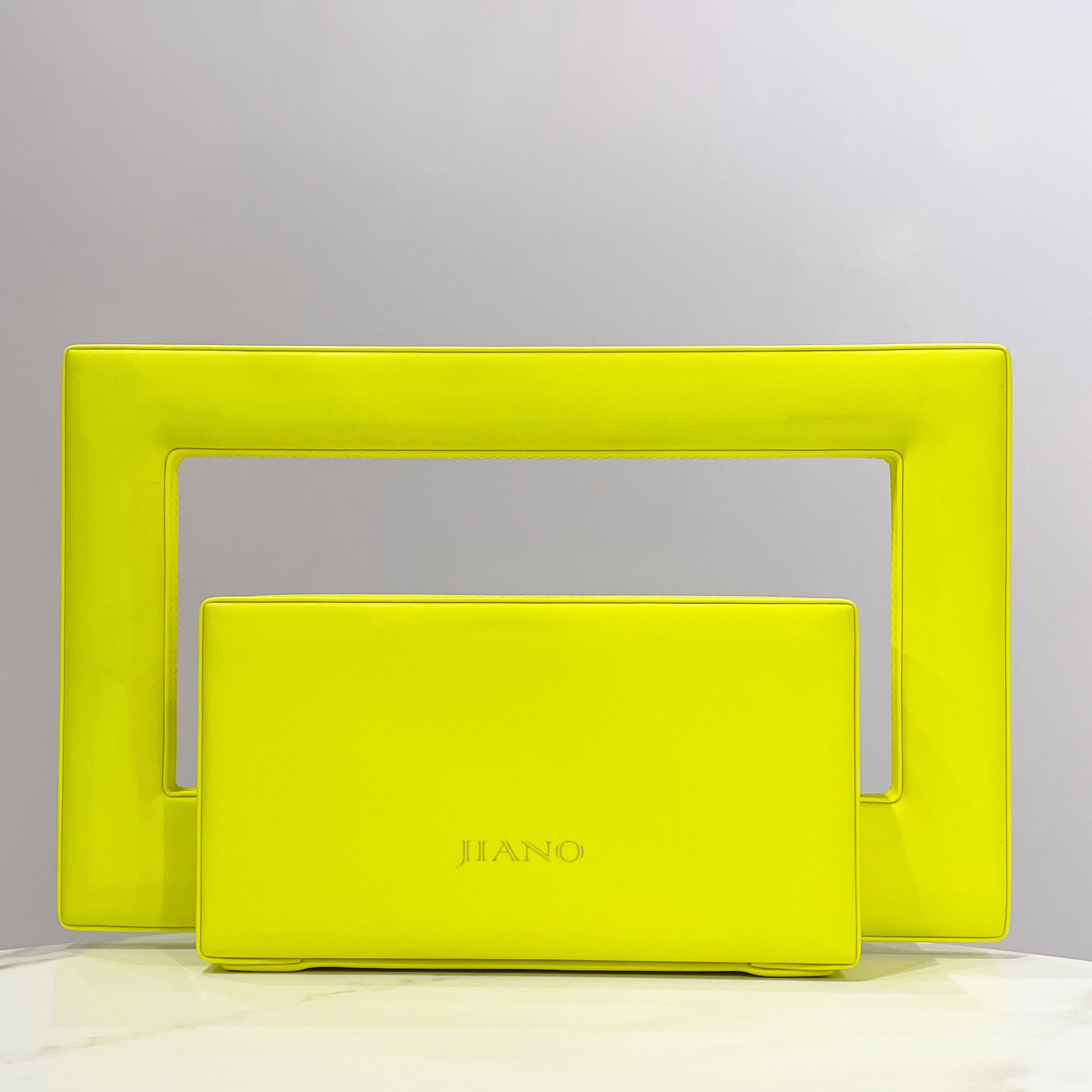 Jiano Rectangle Bag in Vegetable Leather