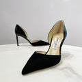 Jimmy Choo Darylin 85mm Suede and Patent Leather High Heel Pumps