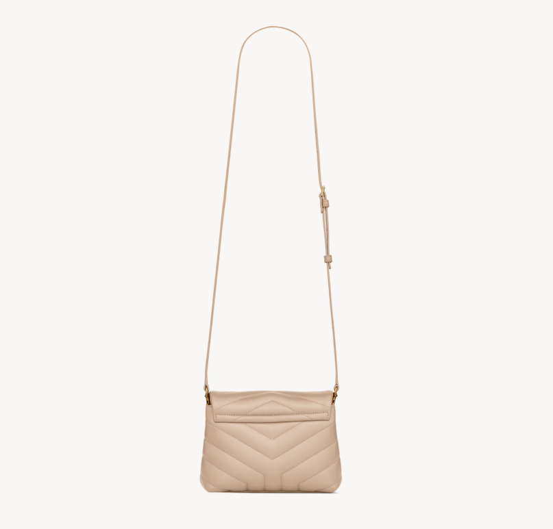 Toy Loulou in Quilted Leather (Dark Beige)