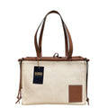 Loewe Cushion Tote Bag in Canvas & Leather