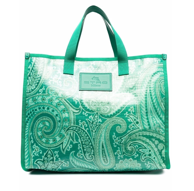 Etro Paisley Tote - Green