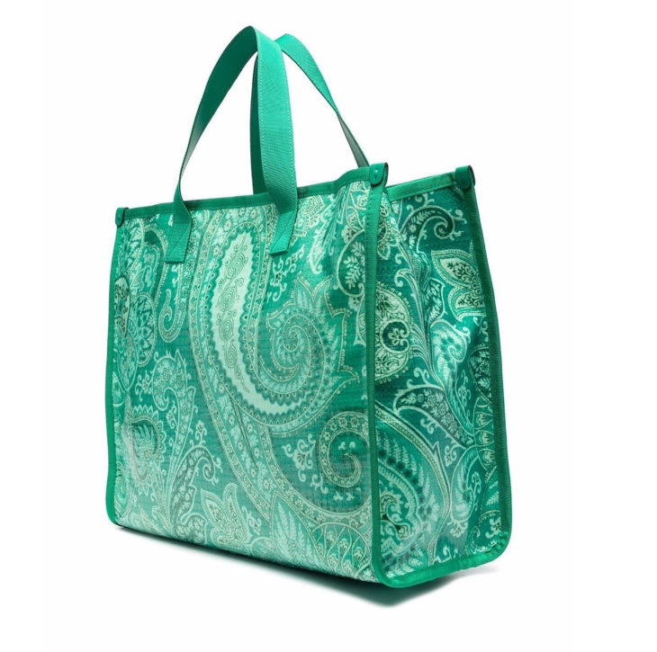 Etro Paisley Tote - Green