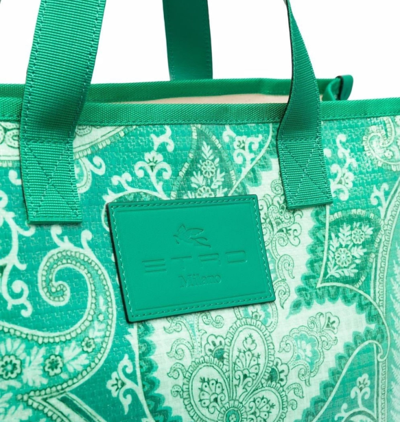 Etro Paisley Tote - Green