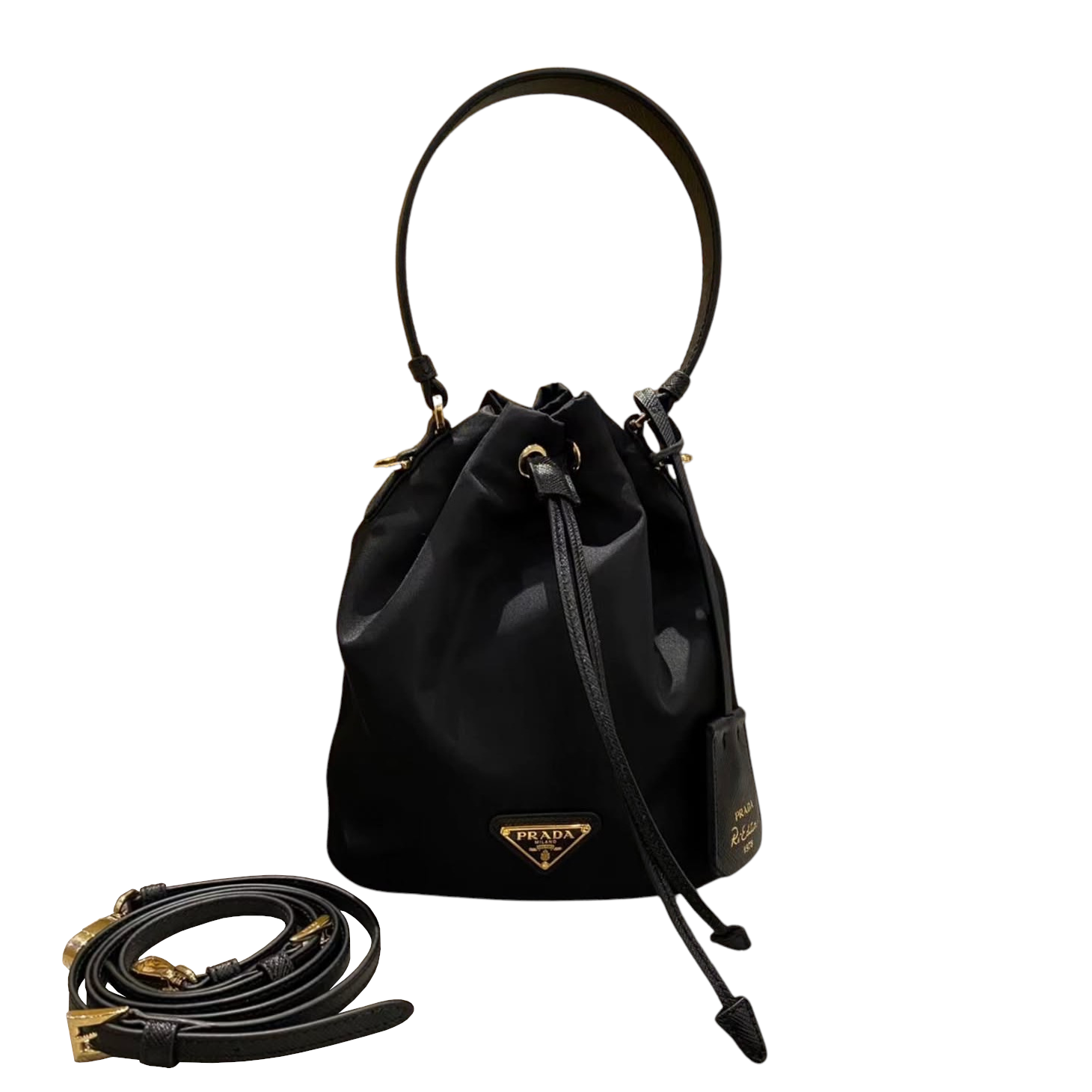 Prada Re-Edition 1978 Mini Re-Nylon Drawstring Bucket Bag