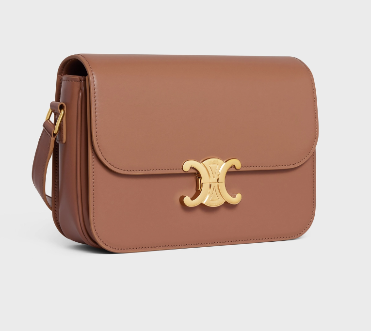 CLASSIQUE TRIOMPHE BAG IN SHINY CALFSKIN BRONZE – Corso Como 88