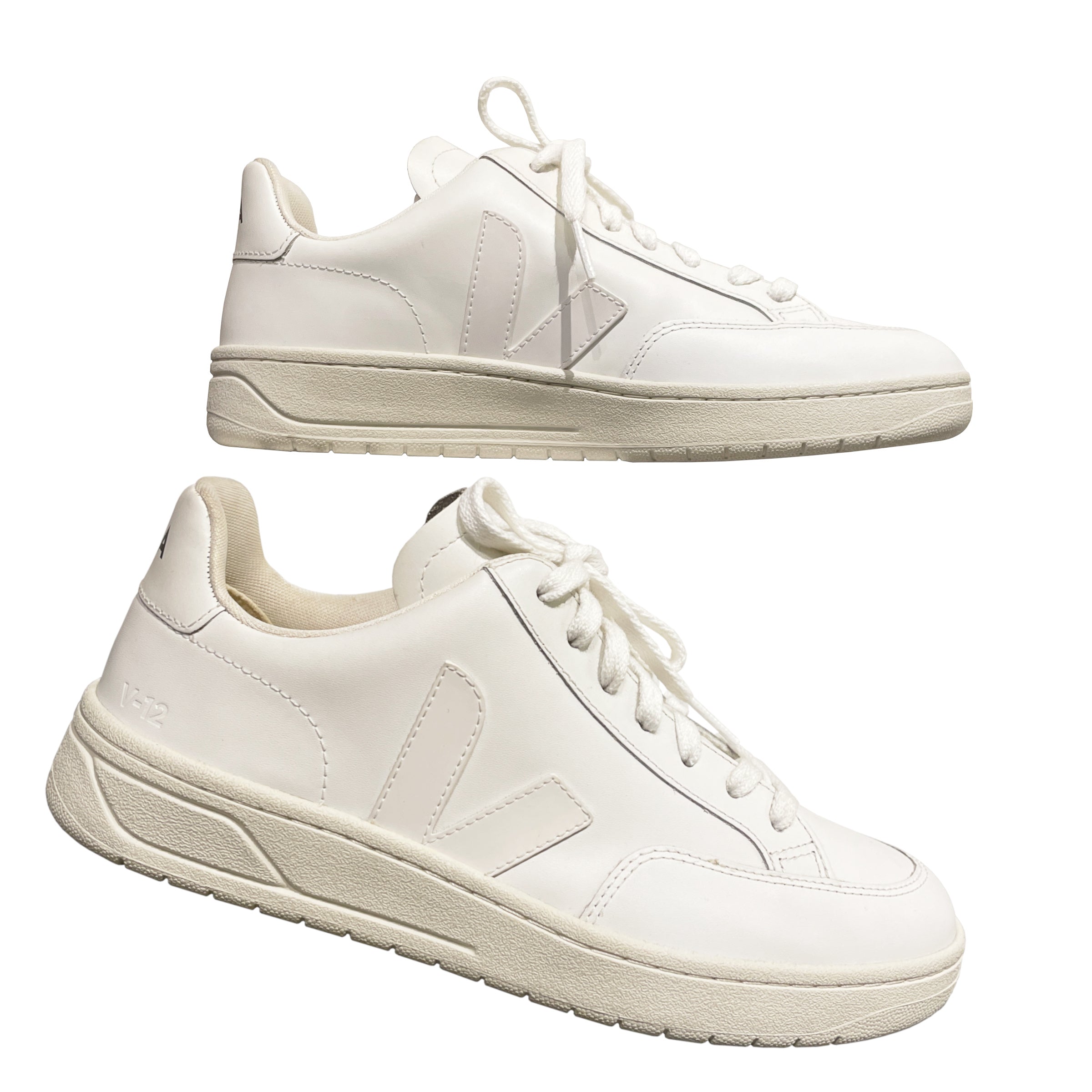 Veja V-12 Leather Sneakers