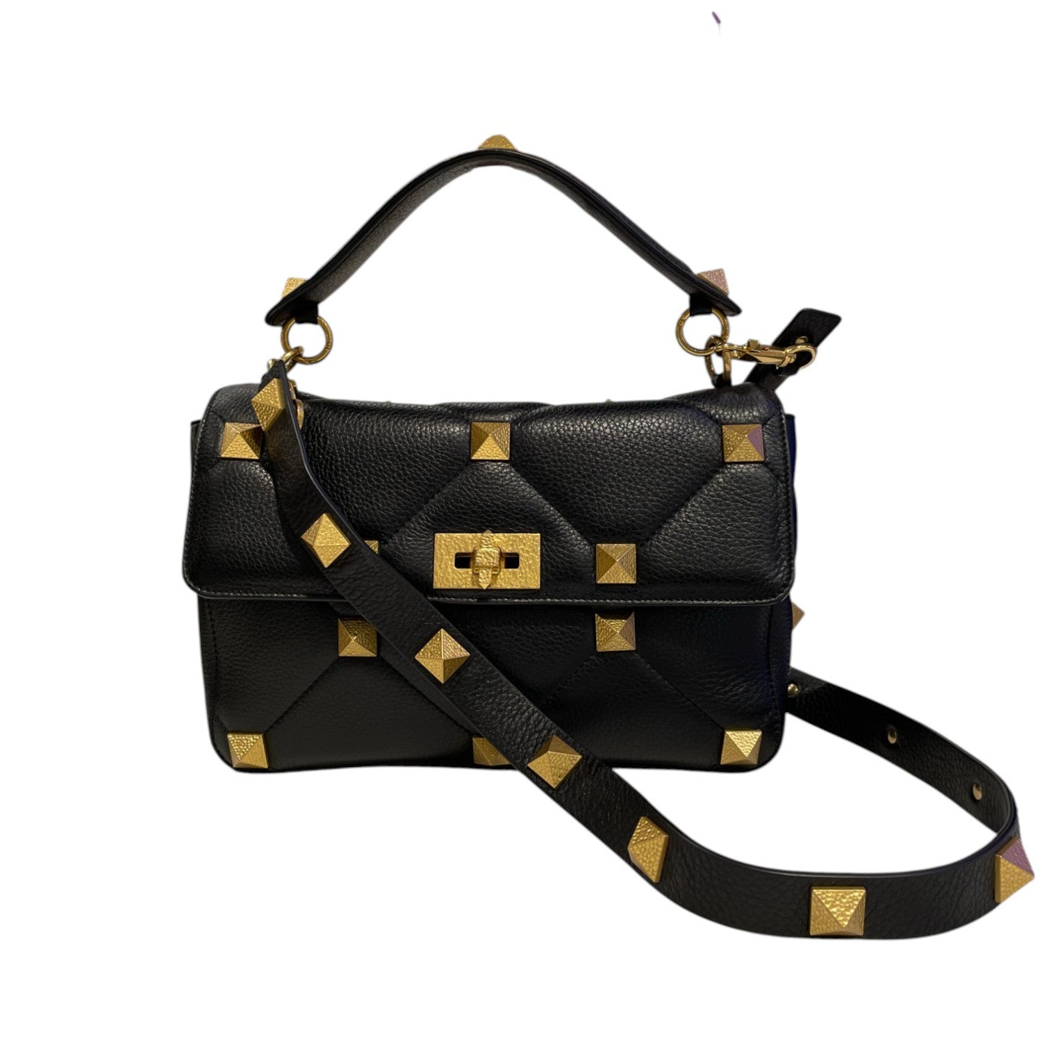 Valentino Garavani Roman Stud Bag in Quilted Grained Nappa Leather