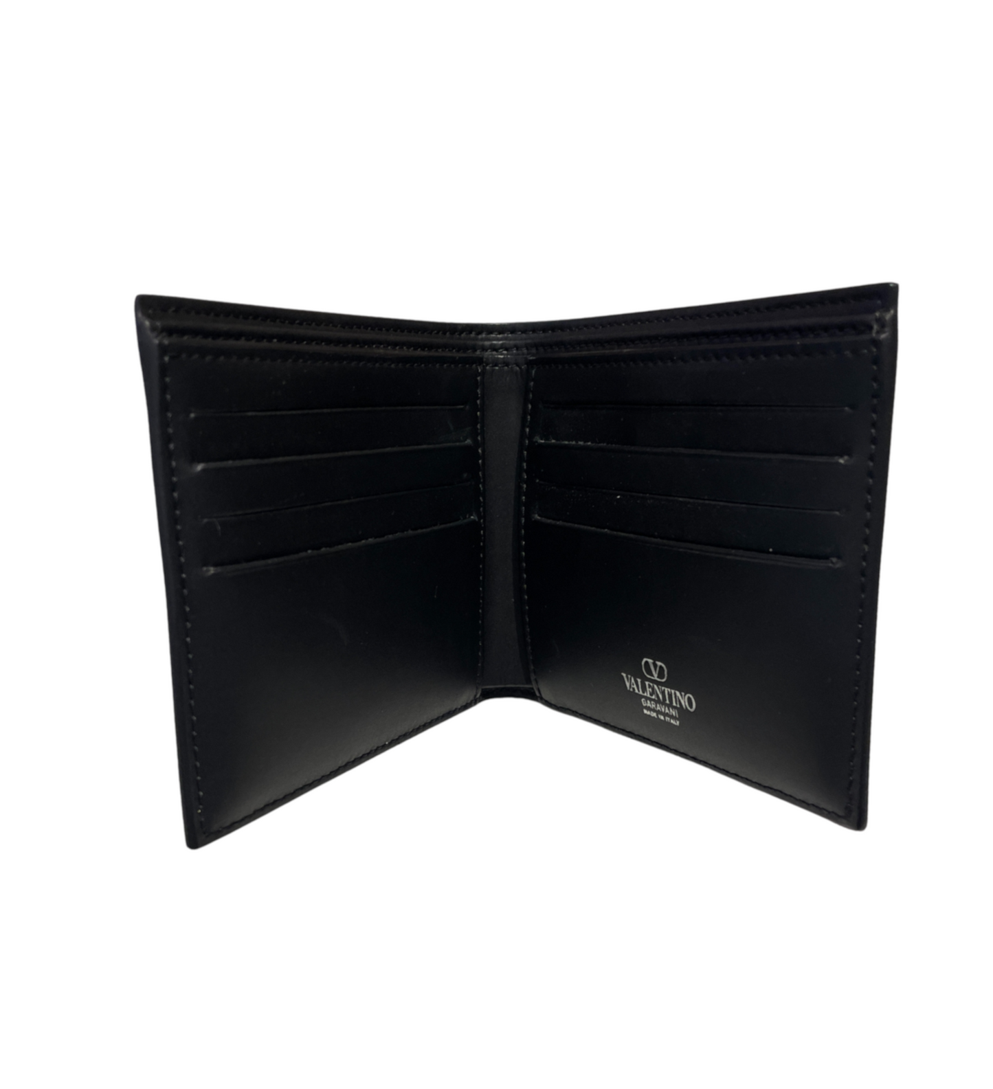 Valentino Garavani VLTN Signature Calfskin Leather Wallet and Card Holder