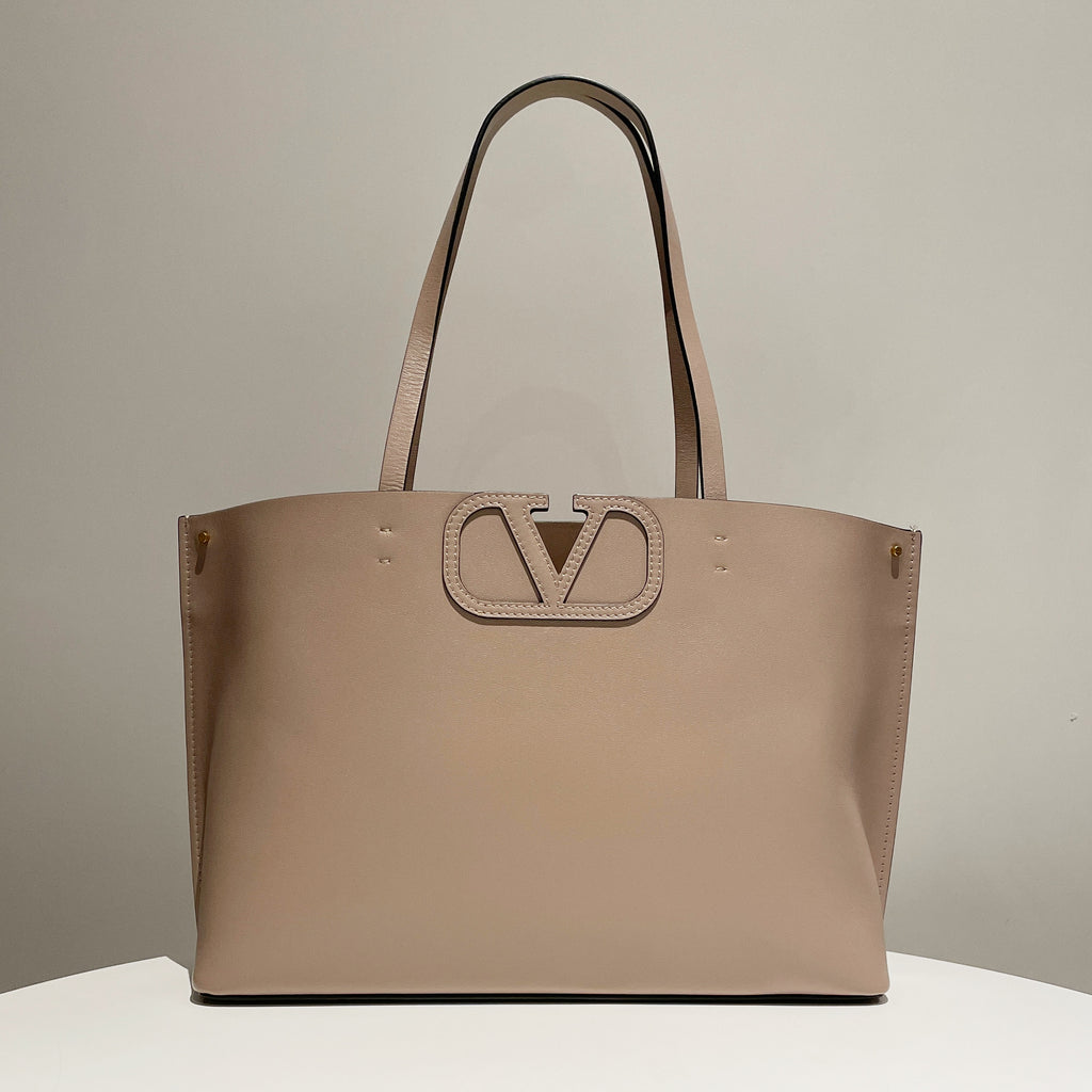 Valentino Garavani Vlogo FillMe Tote Bag in Calfskin Leather