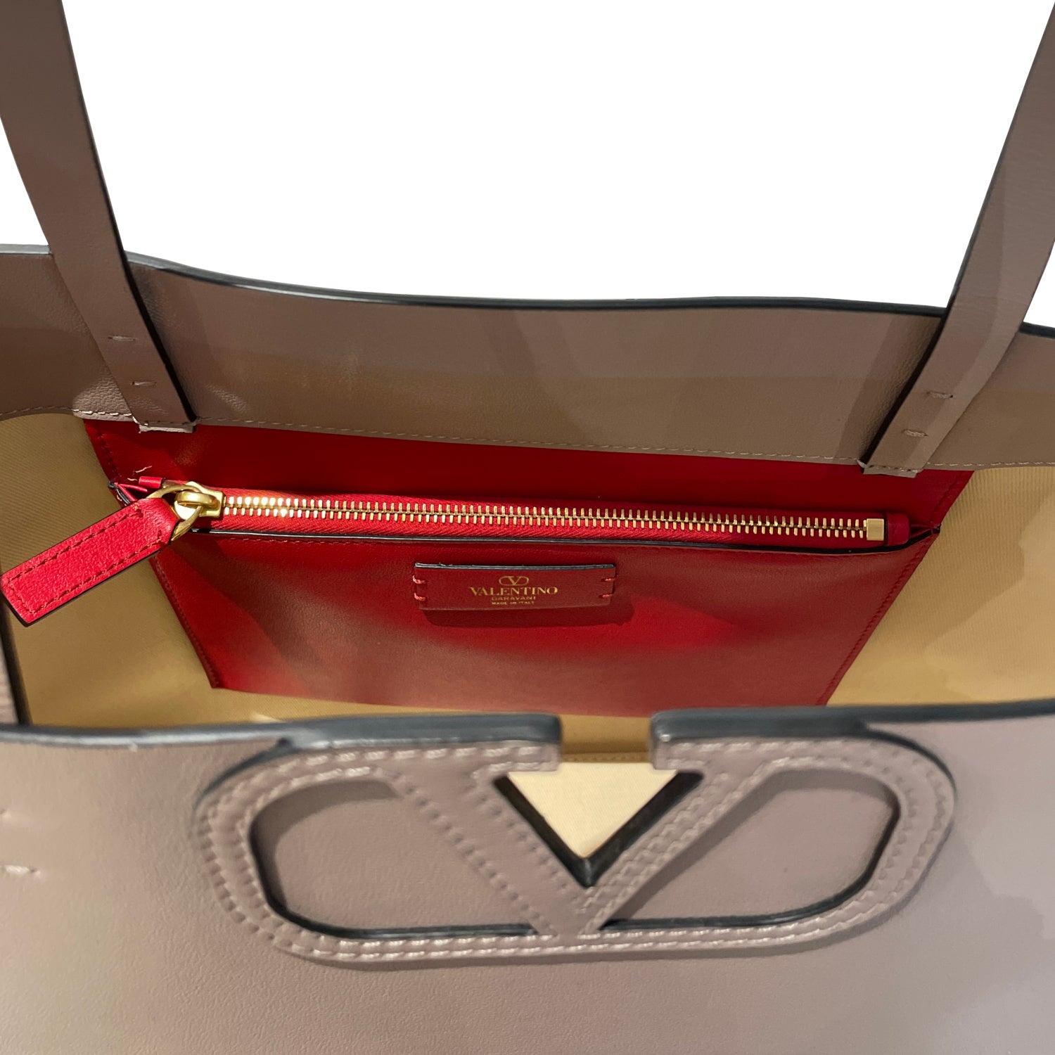 Valentino Garavani Vlogo FillMe Tote Bag in Calfskin Leather