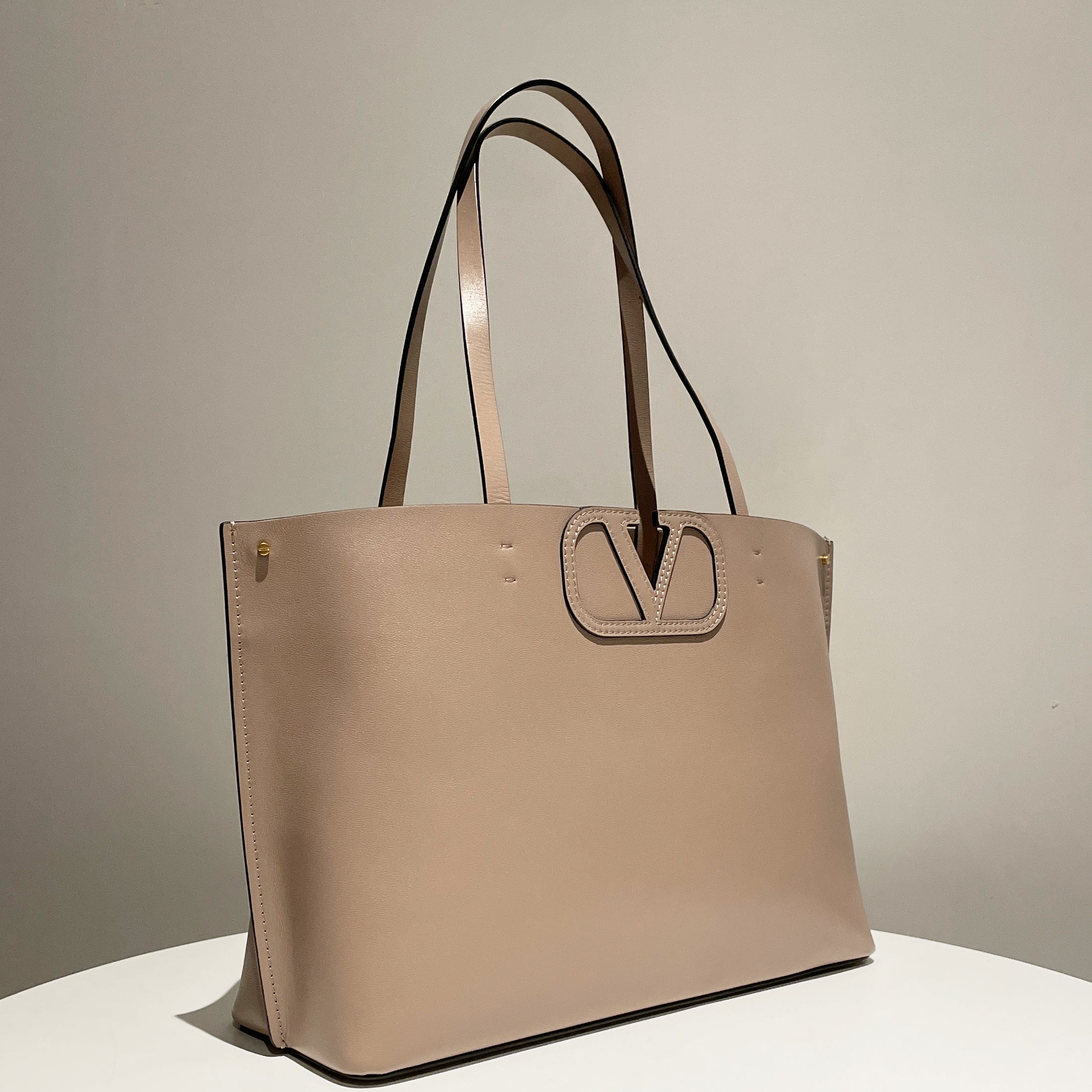 Valentino Garavani Vlogo FillMe Tote Bag in Calfskin Leather