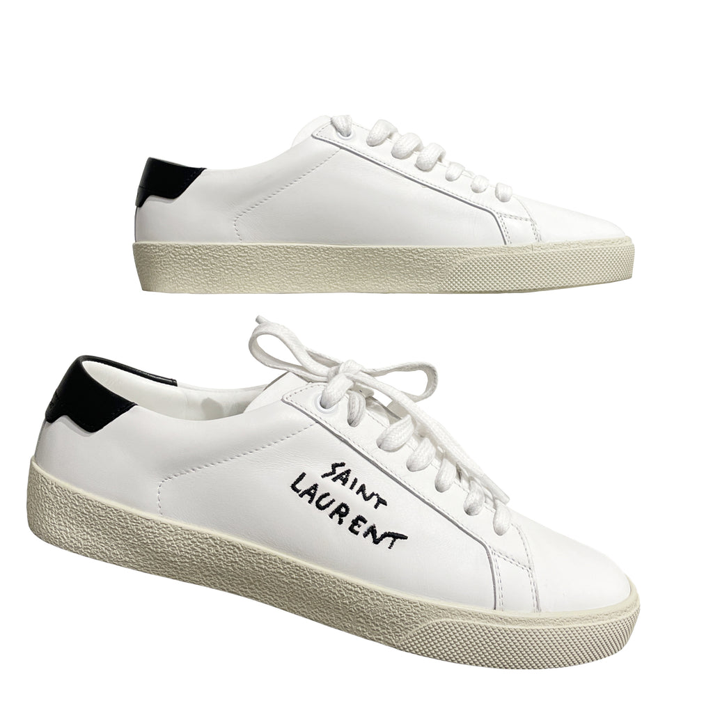 Saint Laurent Court Classic SL/06 Women's Leather Sneakers