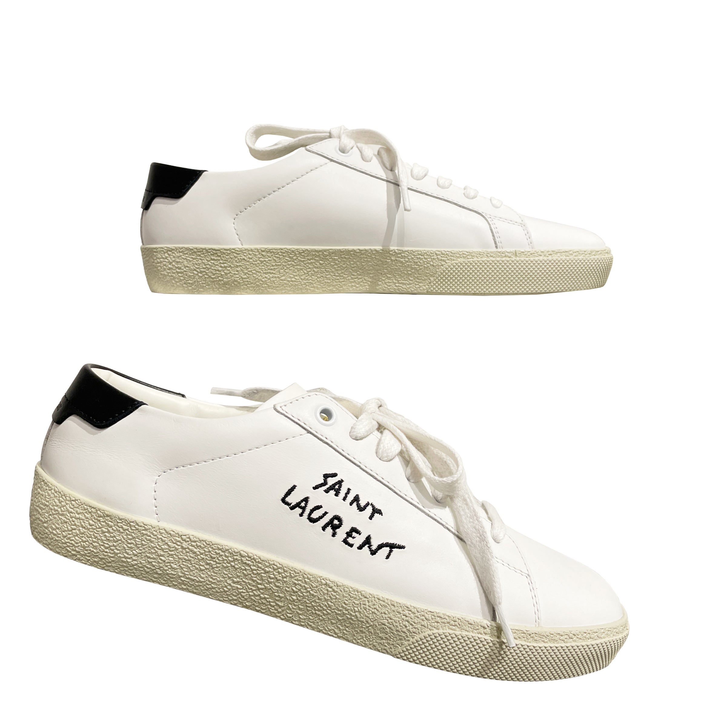 Saint Laurent Court Classic SL/06 Women's Leather Sneakers
