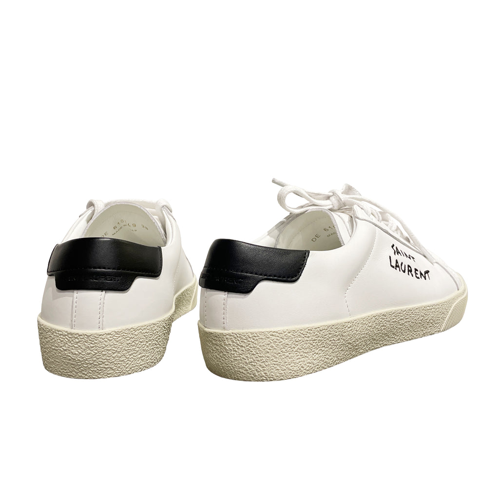 Saint Laurent Court Classic SL/06 Women's Leather Sneakers