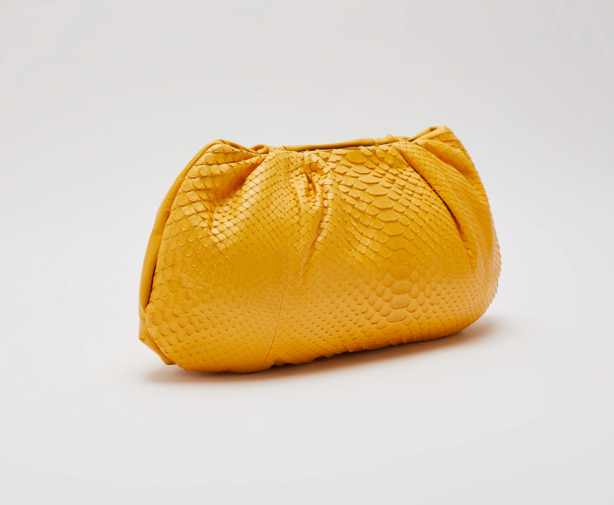 Biagini Pillow Niche Clutch Handbag in Python