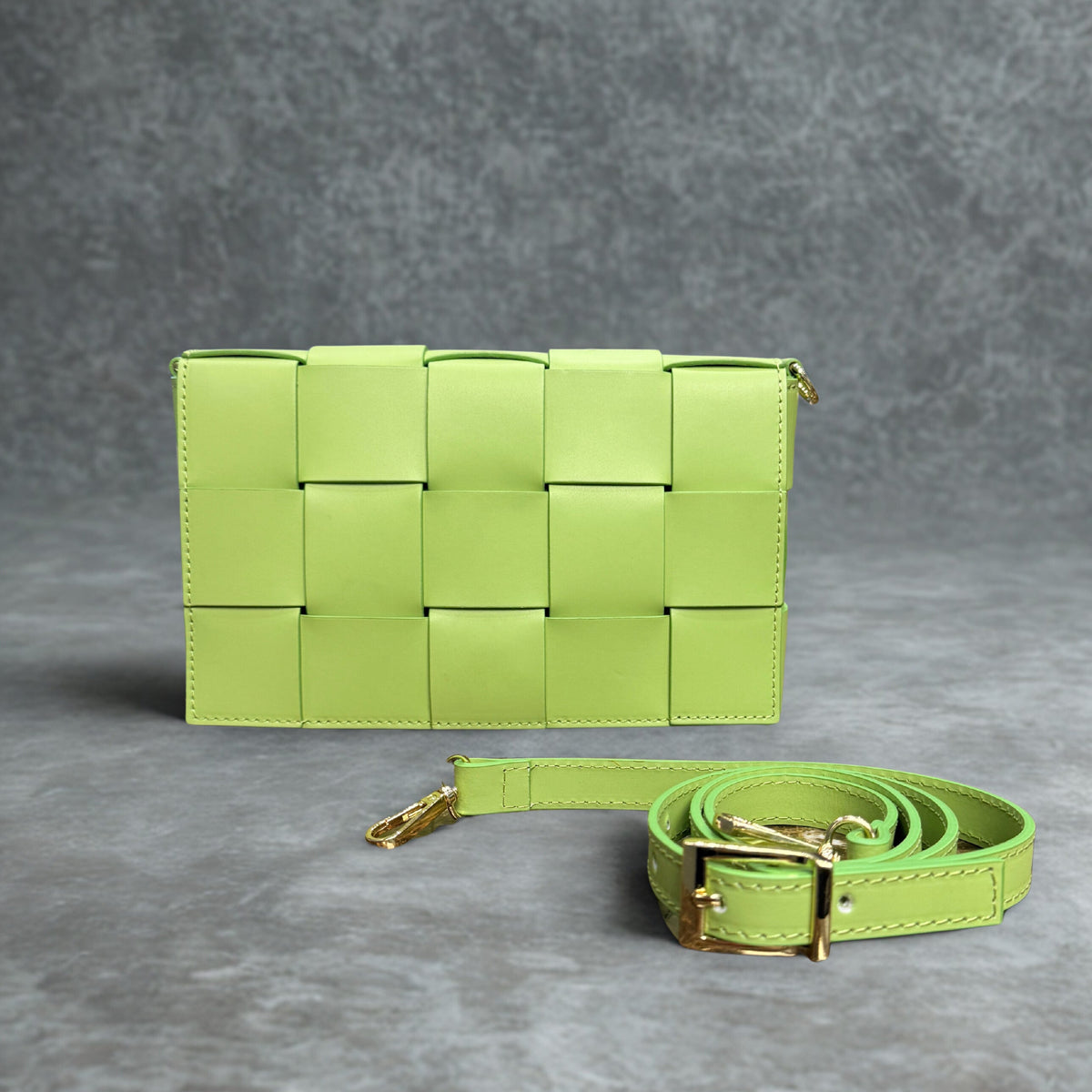 ARTISAN ITALIAN LEATHER BOTTEGA INSPIRED FLAP SHOULDER BAG