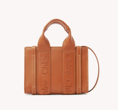 Mini Woody Tote Bag - Caramel