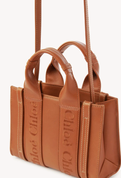 Mini Woody Tote Bag - Caramel