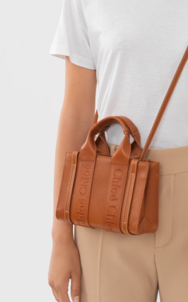 Mini Woody Tote Bag - Caramel